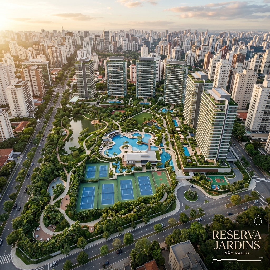 Master Plan do Château Jardin projetado pela EDSA